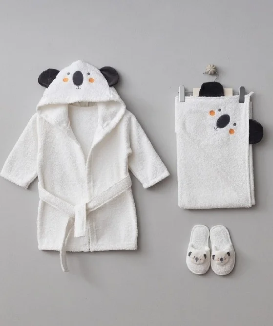 Bebek Çocuk Bornoz Seti 