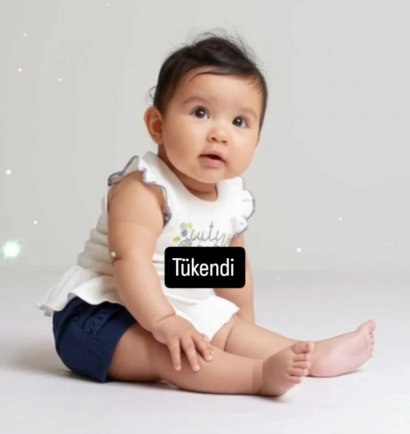 Lacivert Şort İkili Takım 