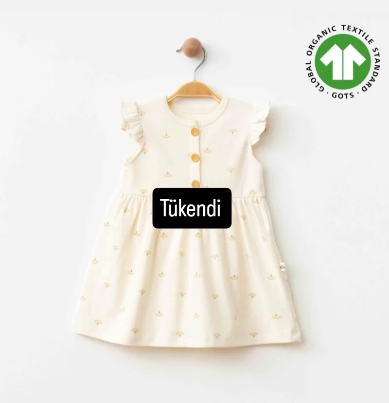 Organik Pamuklu Bebek Elbise 
