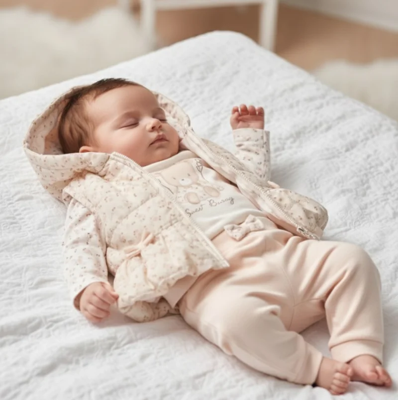 Kız Bebek Kışlık Yelek Takım 