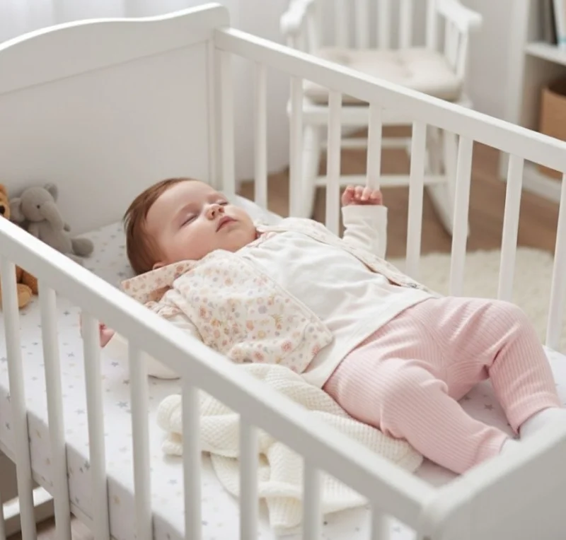 Kız Bebek Küçük Çiçekli Yelekli Pembe Takım 