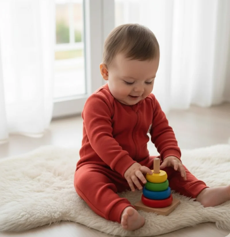 Fermuarlı Krimit Erkek Bebek Tulum 