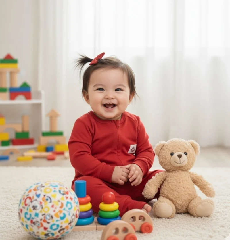 Fermuarlı Krimit Kız Bebek Tulum 