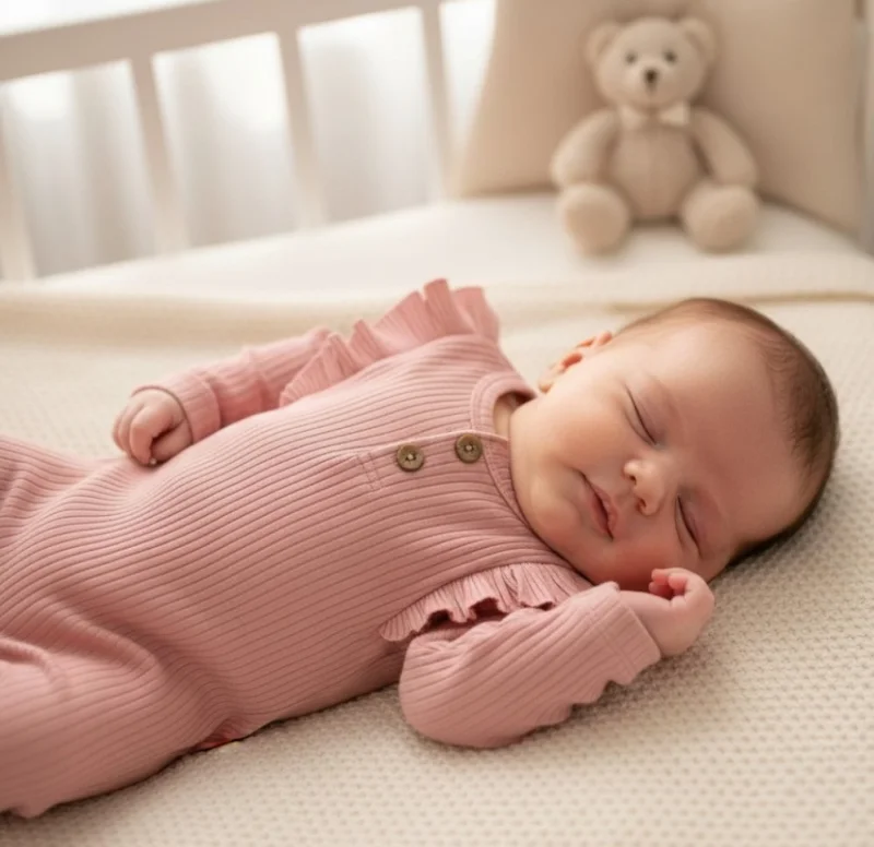 Pembe Fırfırlı Tulum 