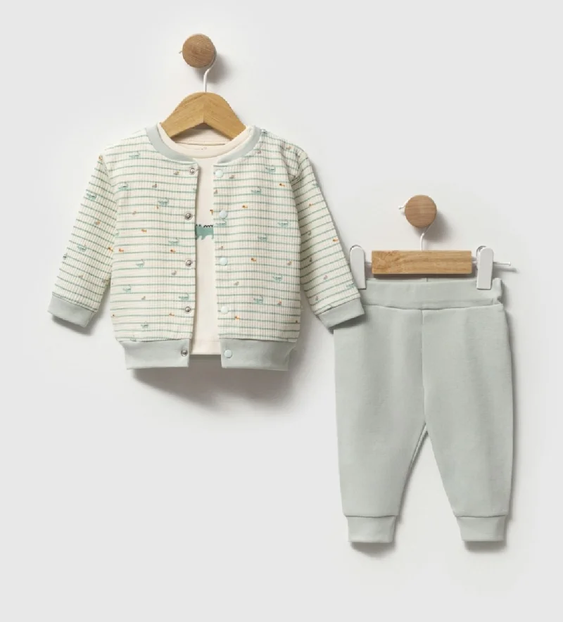 Erkek Bebek Mint 3'lü Takım 