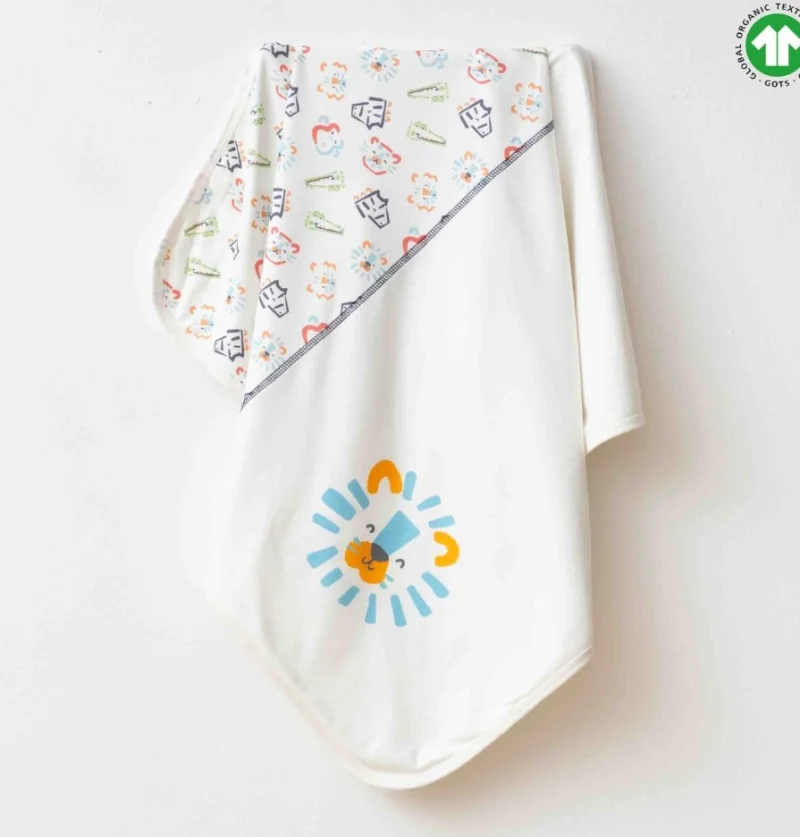 Organik Pamuklu Küçük Aslan Battaniye 