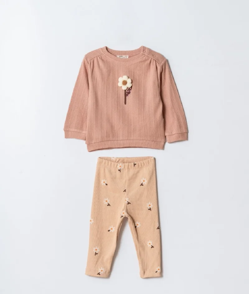 Kız Bebek Çocuk Taytlı Takım 