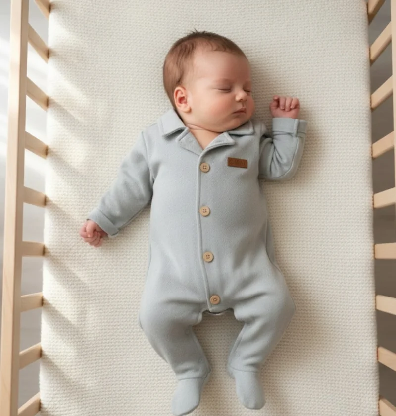 Yakalı Erkek Bebek Tulum 