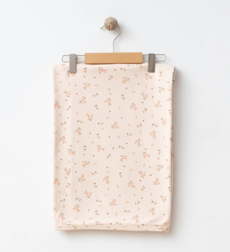  Küçük Çiçekler Somon Battaniye 