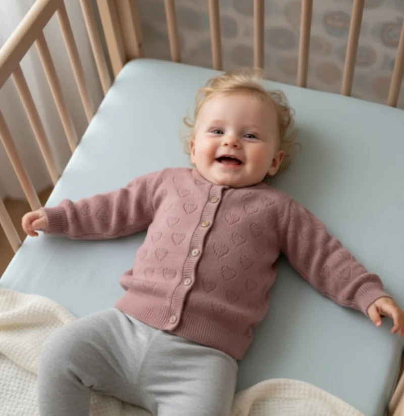 Kız Bebek Pembe Hırka 