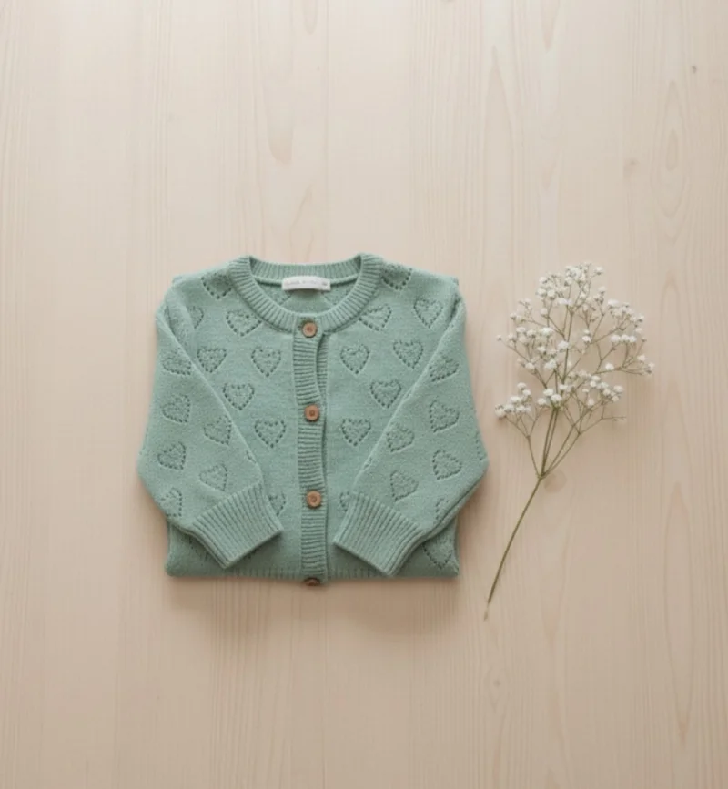 Kız Bebek Yeşil Hırka 