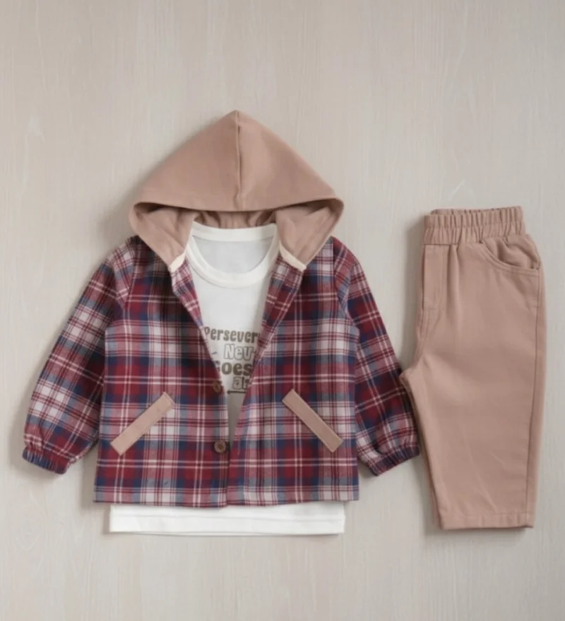 Erkek Bebek Kışlık Bordo Takım 
