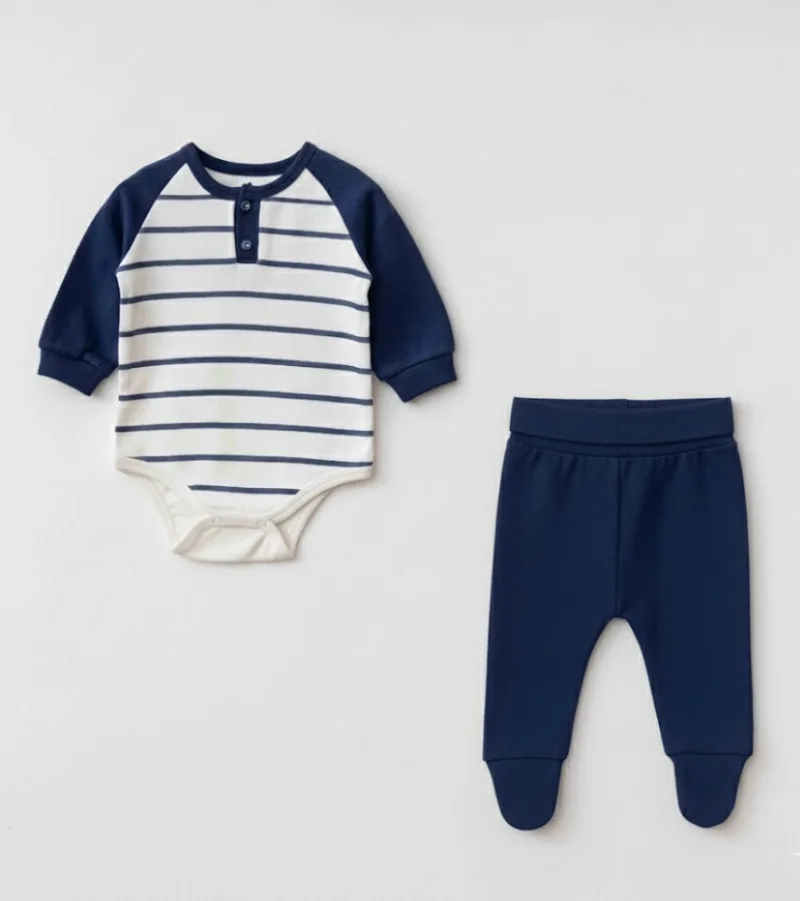 Lacivert Çizgili Zıbın Takim