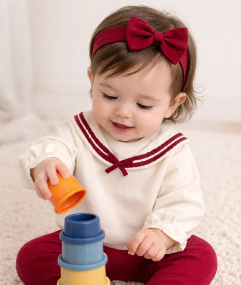 Kırmızı Fiyonklu Kız Takım 