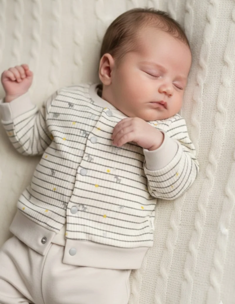 Erkek Bebek Gri 3'lü Takım 