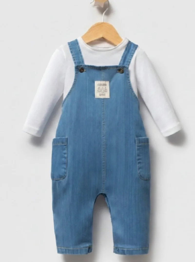 Erkek Bebek Kot Salopet Badi 