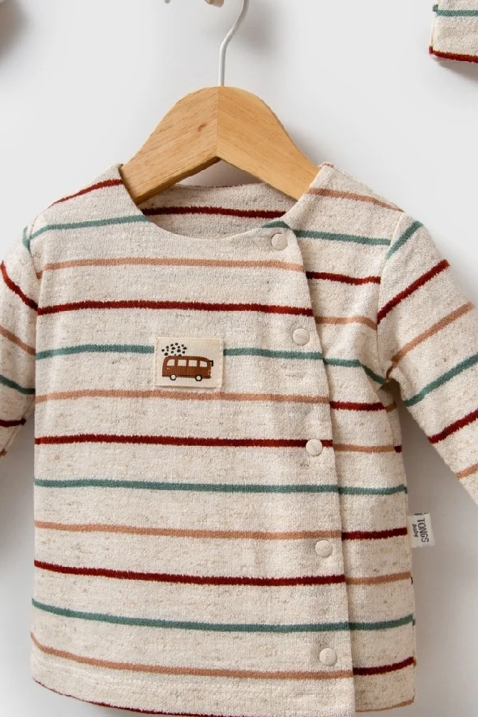 Organik Pamuklu 5'li Erkek Bebek Takım 