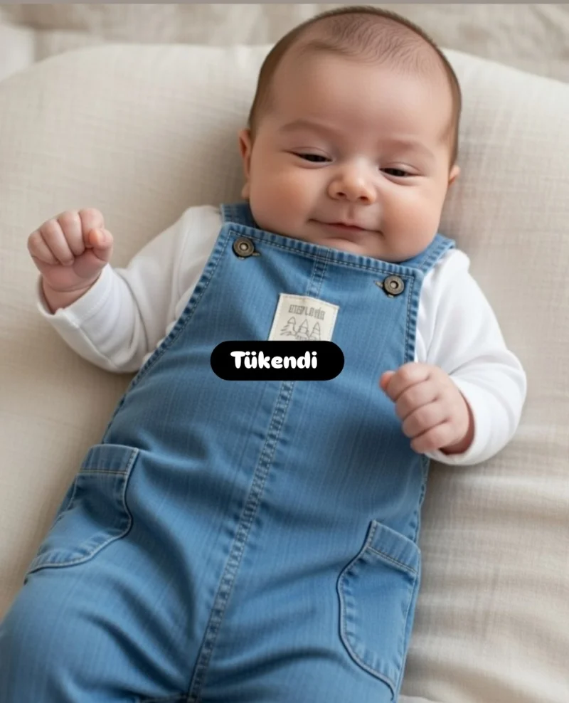 Erkek Bebek Kot Salopet Badi 