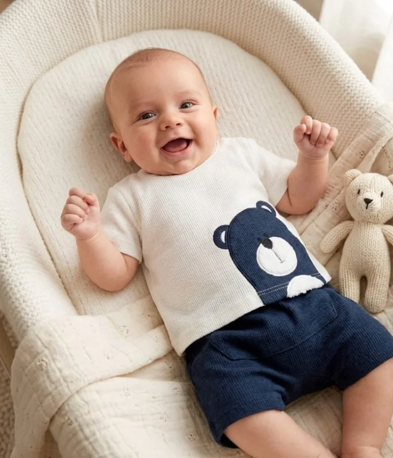 Lacivert Ayıcık İkili Takım 