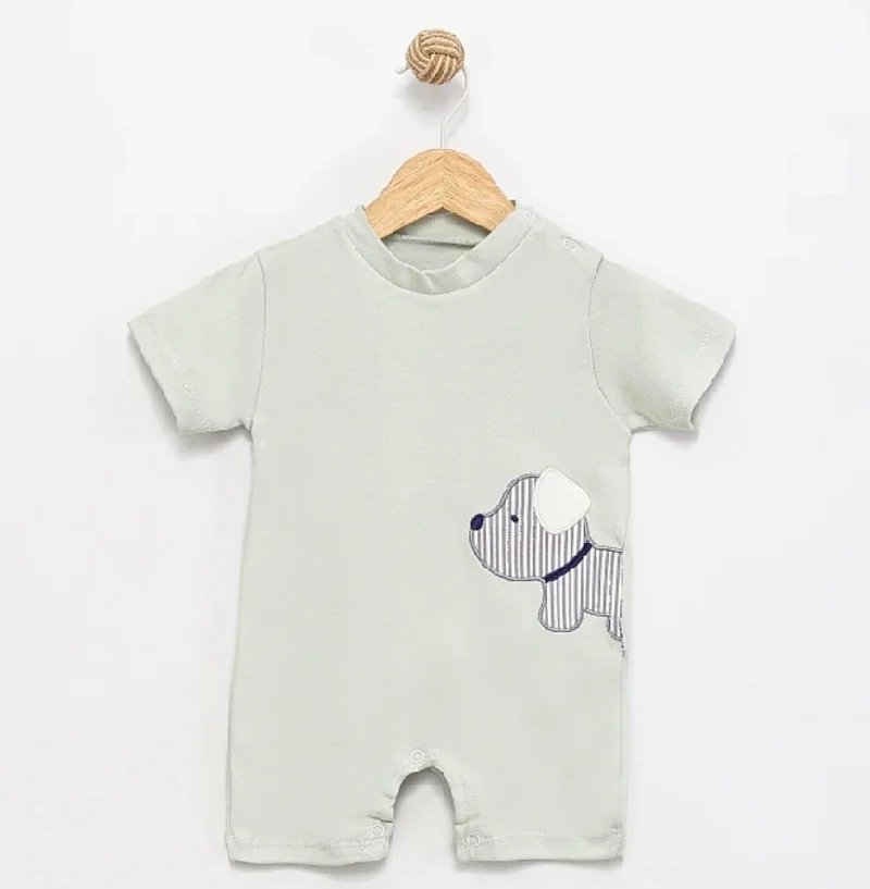 Yeşil Kısa Kollu Tulum 