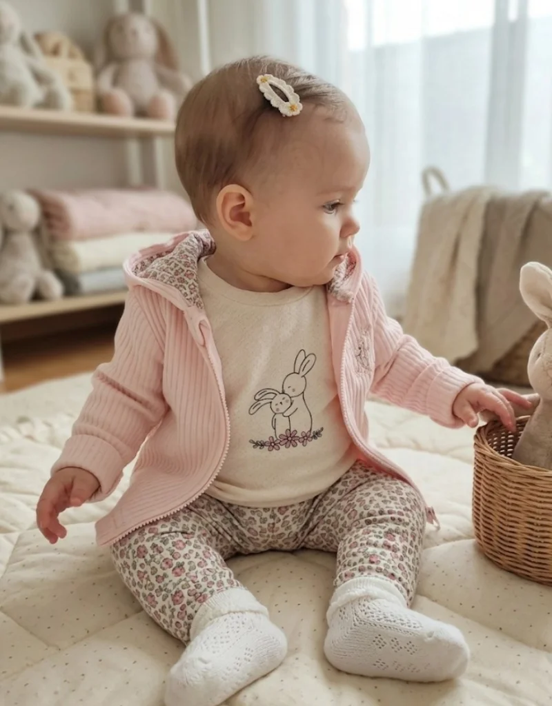 3'lü Pudra Hırka Fitilli Takım 