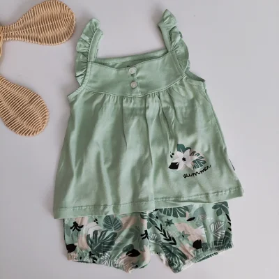 Mint Yeşil Şortlu Takım 