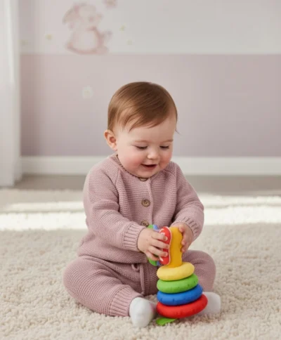 Kız Bebek Çocuk Örme Takım 