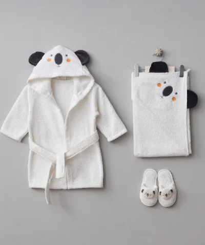 Bebek Çocuk Bornoz Seti 