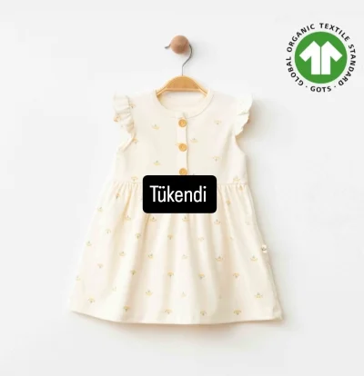 Organik Pamuklu Bebek Elbise 