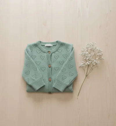 Kız Bebek Yeşil Hırka 