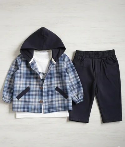 Erkek Bebek Kışlık Mavi Takım 