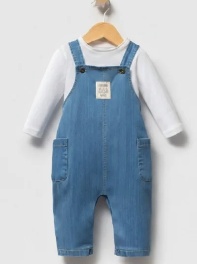 Erkek Bebek Kot Salopet Badi 