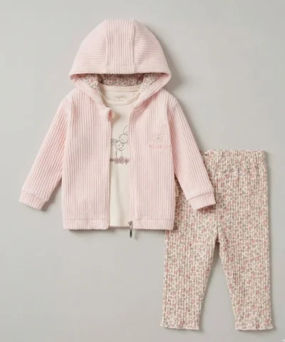 3'lü Pudra Hırka Fitilli Takım 