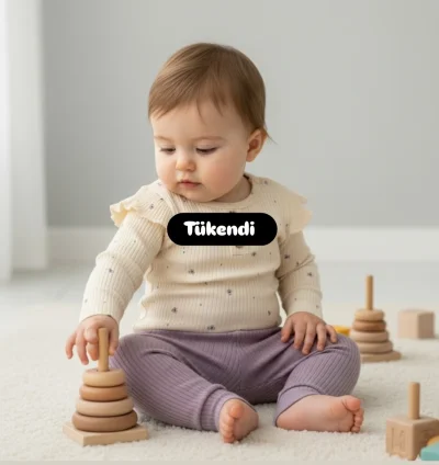 Lila Kız Bebek Badili Takım 