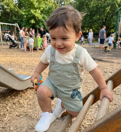 Yeşil Dino Salopet Badi 